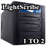 1 to 2 Lightscribe CD DVD Duplicator